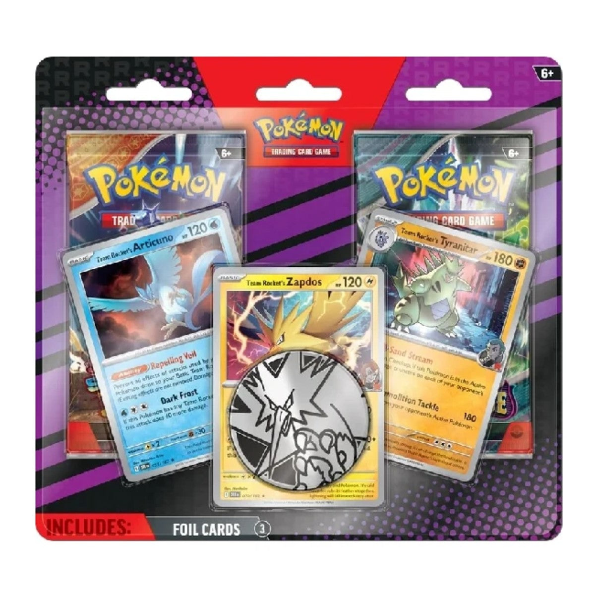 Pokemon Scarlet & Violet - Team Rocket's Articuno, Zapdos & Tyranitar - 2-pack Blister