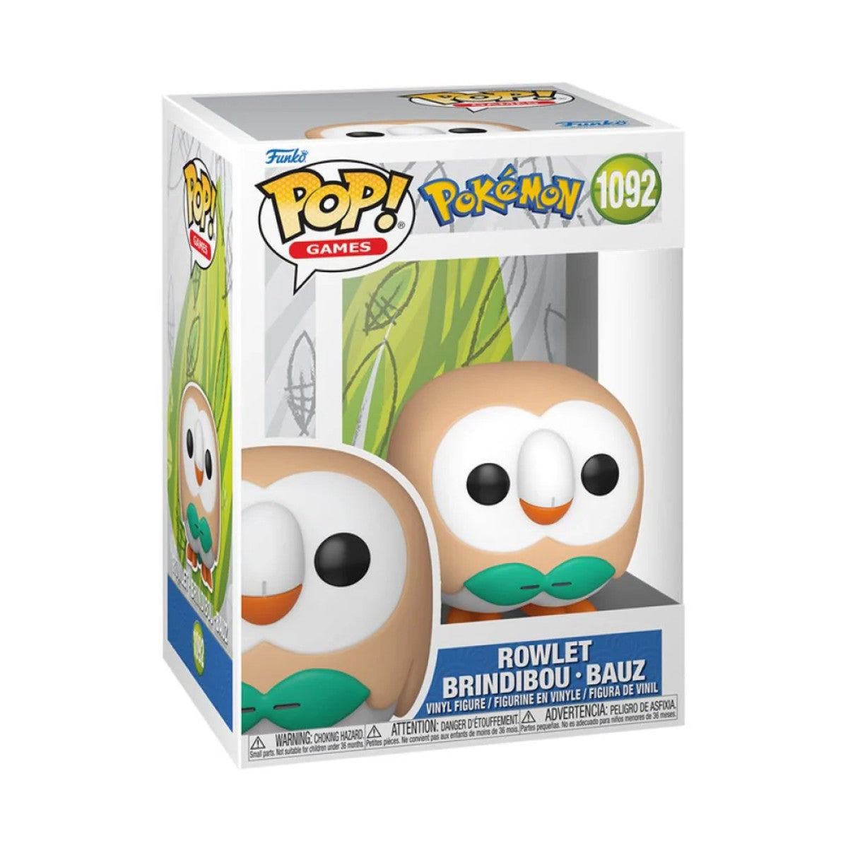 Funko Pop! Games Pokemon Vinyl Figure - Rowlet #1092