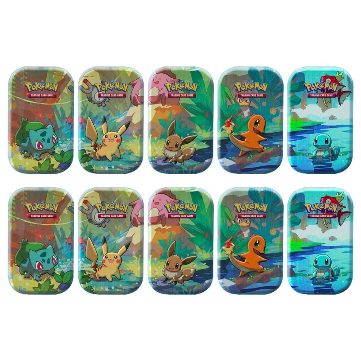 Pokemon 2025 Kanto Friends Sealed Mini Tins (2 packs, Random Tin)