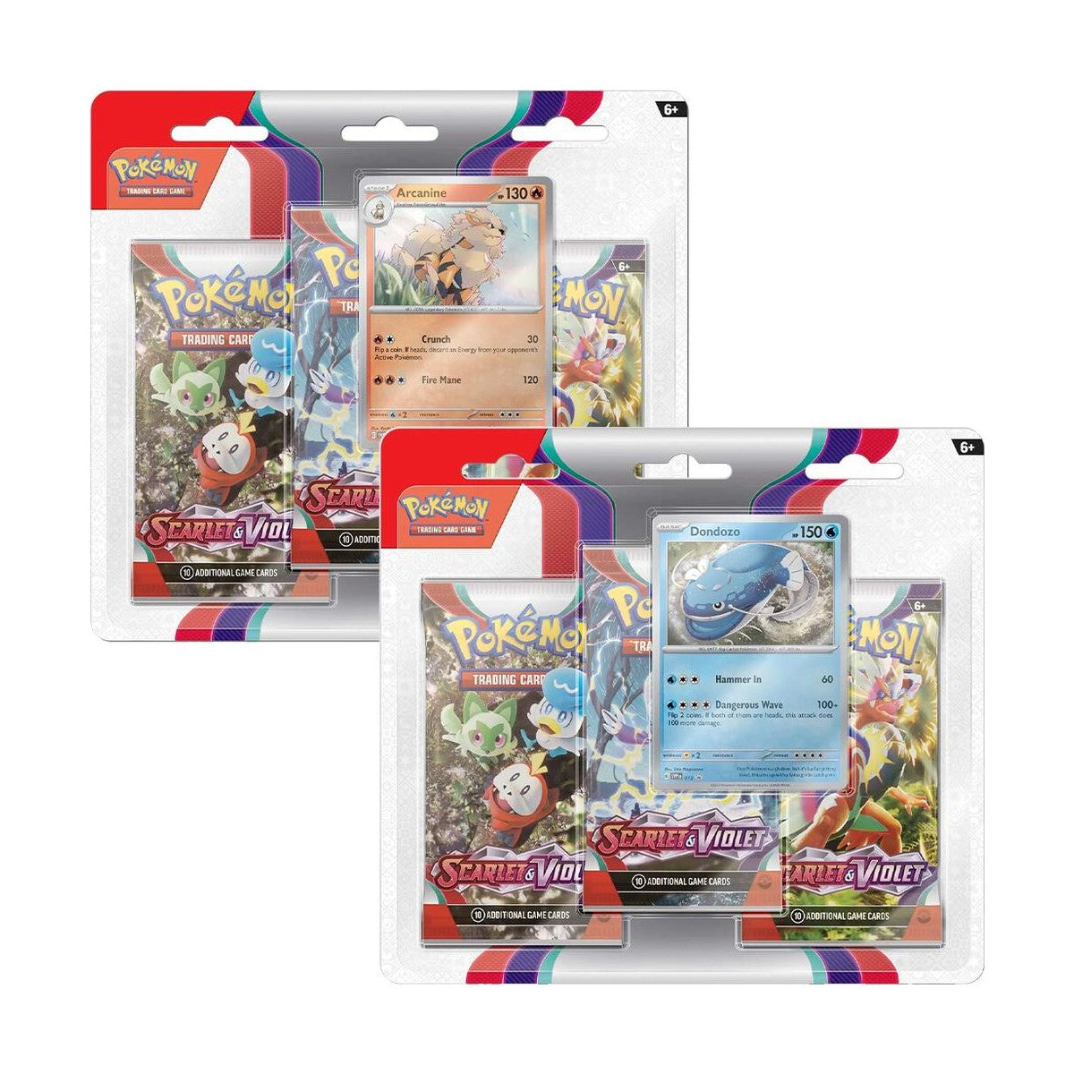 Pokemon Scarlet & Violet - SV01 - Scarlet & Violet Base 3-Pack Blister - Random Art