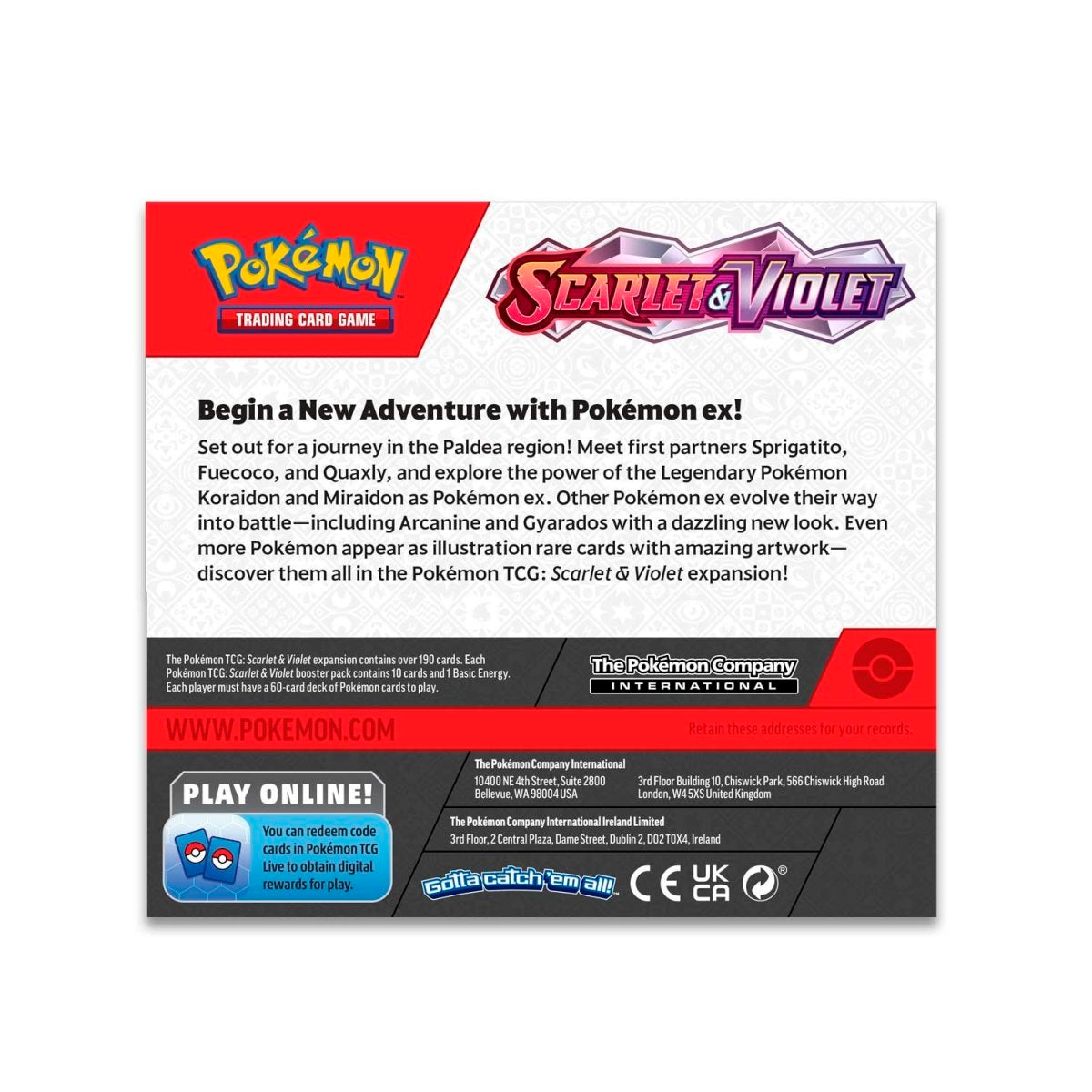 Pokemon Scarlet & Violet - SV01 - Scarlet & Violet Base Booster Box (36 Packs)