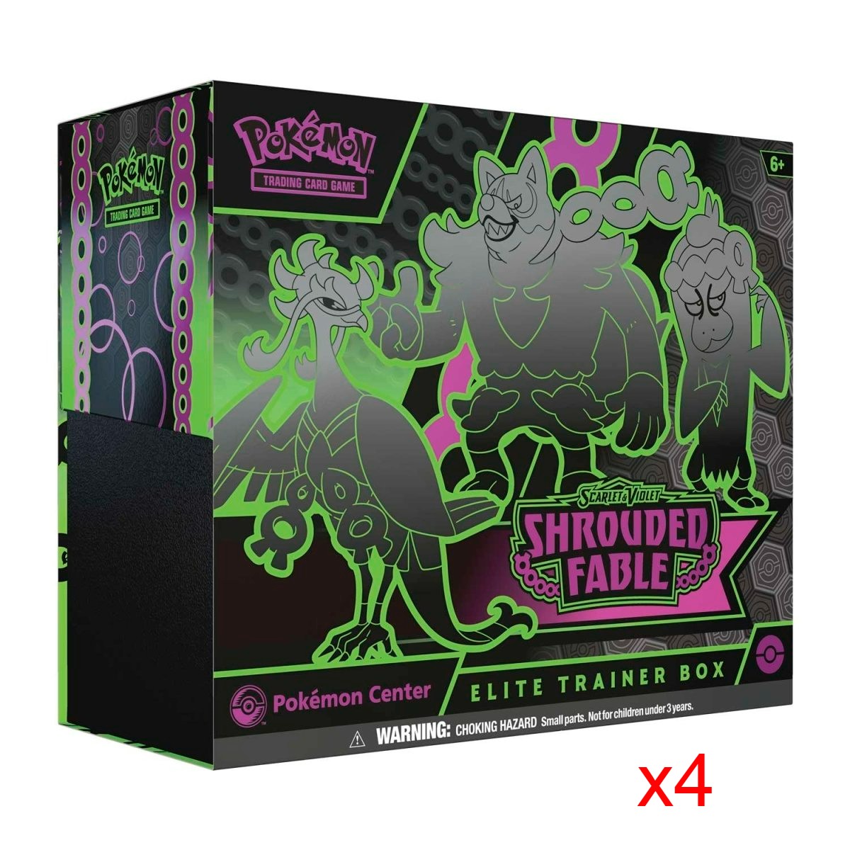 Pokemon Scarlet & Violet - SV06.5 - Shrouded Fable POKEMON CENTER Elite Trainer Box Case (4 ETBs)