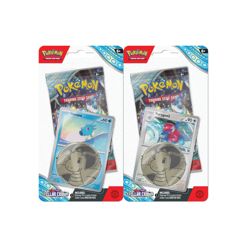 Pokemon Scarlet & Violet - SV07 - Stellar Crown Checklane Blister (Random Variant)