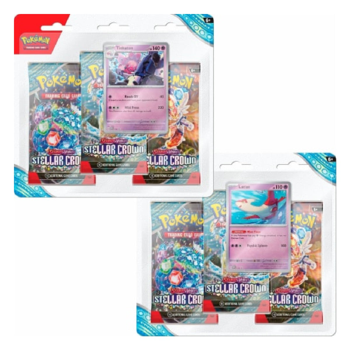Pokemon Scarlet & Violet - SV07 - Stellar Crown 3-Pack Blister