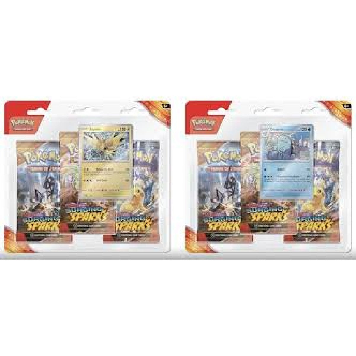 Pokemon Scarlet & Violet - SV08 - Surging Sparks 3-Pack Blister - Random Art