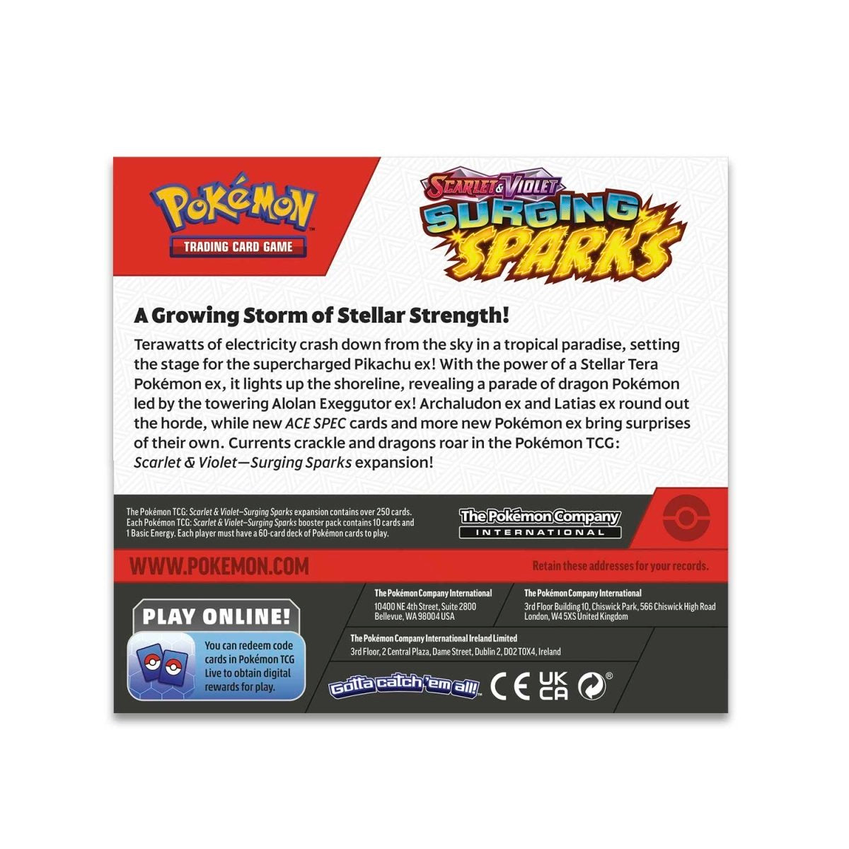 Pokemon Scarlet & Violet - SV08 - Surging Sparks Booster Box (36 Packs)