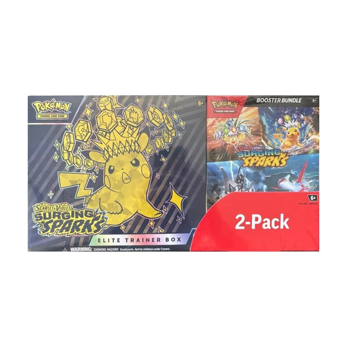 Pokemon Scarlet & Violet - SV08 - Surging Sparks ETB + Bundle - Costco Exclusive