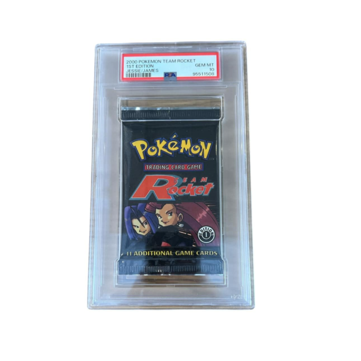 Pokemon Graded Booster Pack - Team Rocket 1st Edition Jessie & James Artwork - PSA 10 GEM MINT