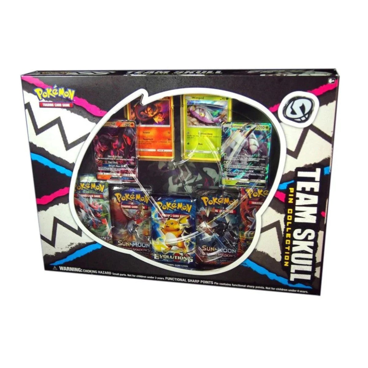 Pokemon Sun & Moon - Team Skull Pin Collection Box