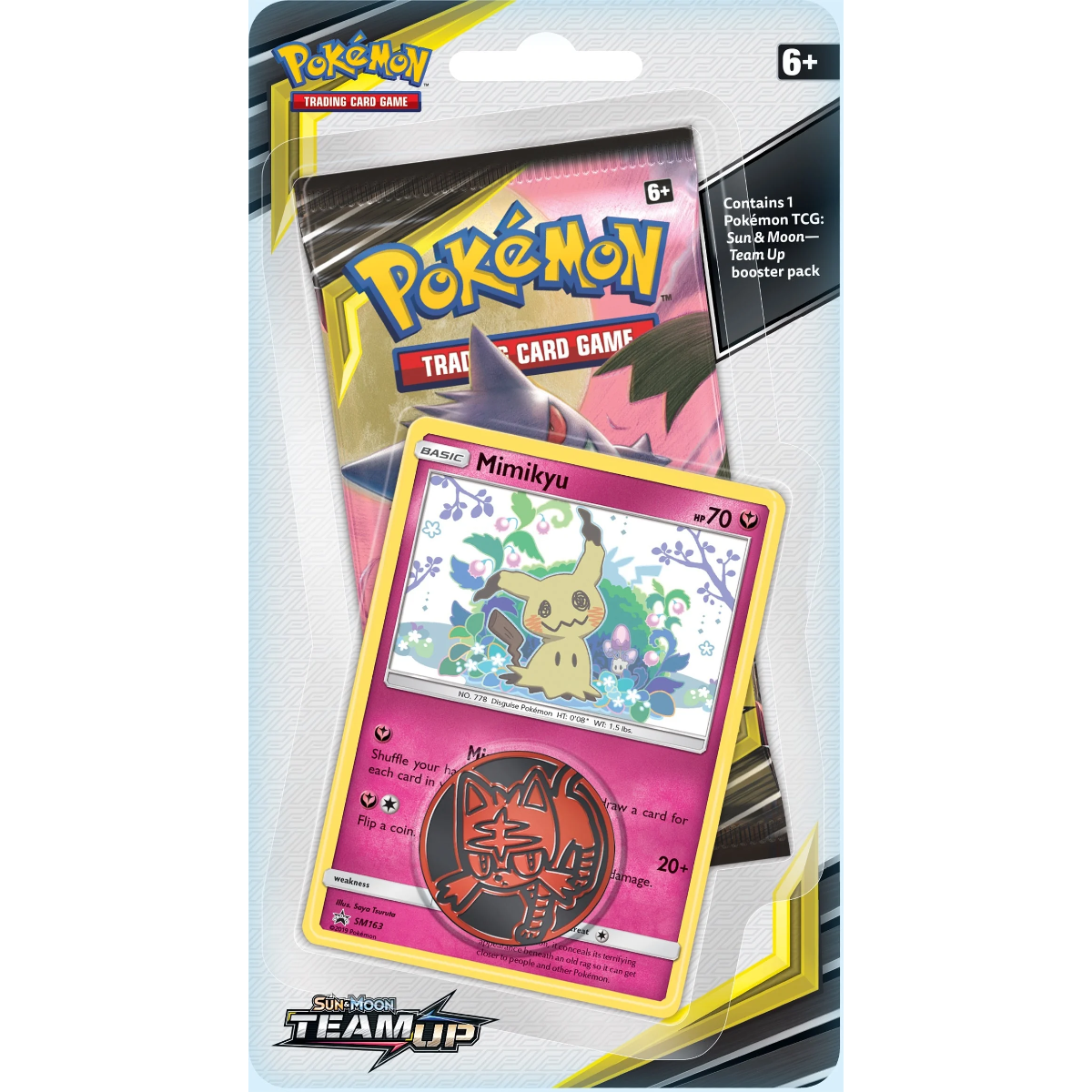 Pokemon Sun & Moon - SM09 - Team Up Checklane Blister Pack (Mimikyu)