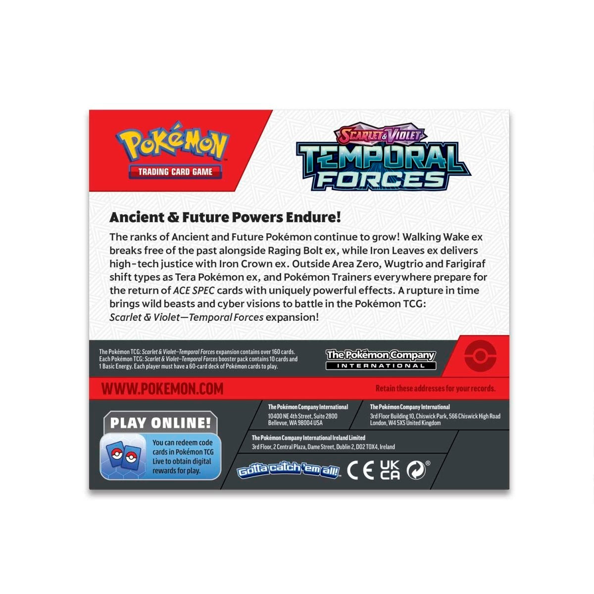 Pokemon Scarlet & Violet - SV05 - Temporal Forces Booster Box (36 Packs)