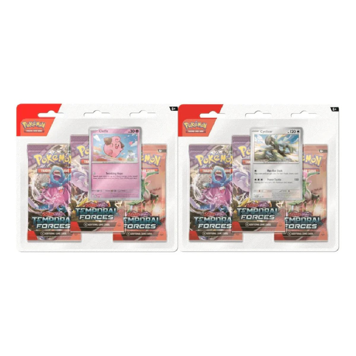 Pokemon Scarlet & Violet - SV05 - Temporal Forces 3-Pack Blister - Random Art