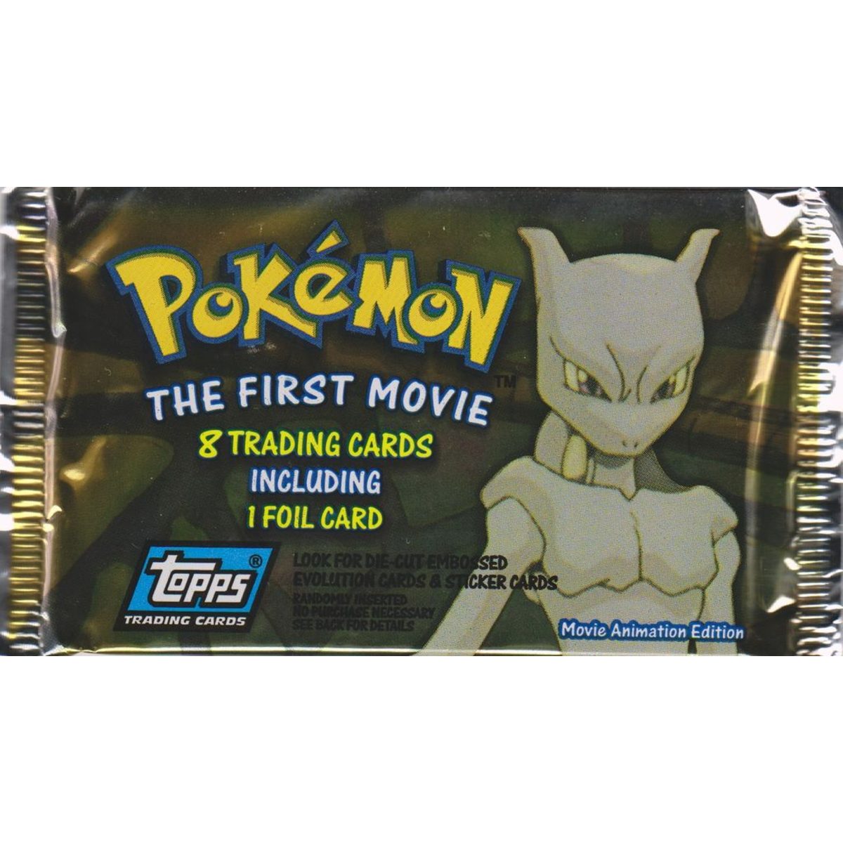 Pokemon Topps - The First Movie - Blue Label Loose Booster Pack