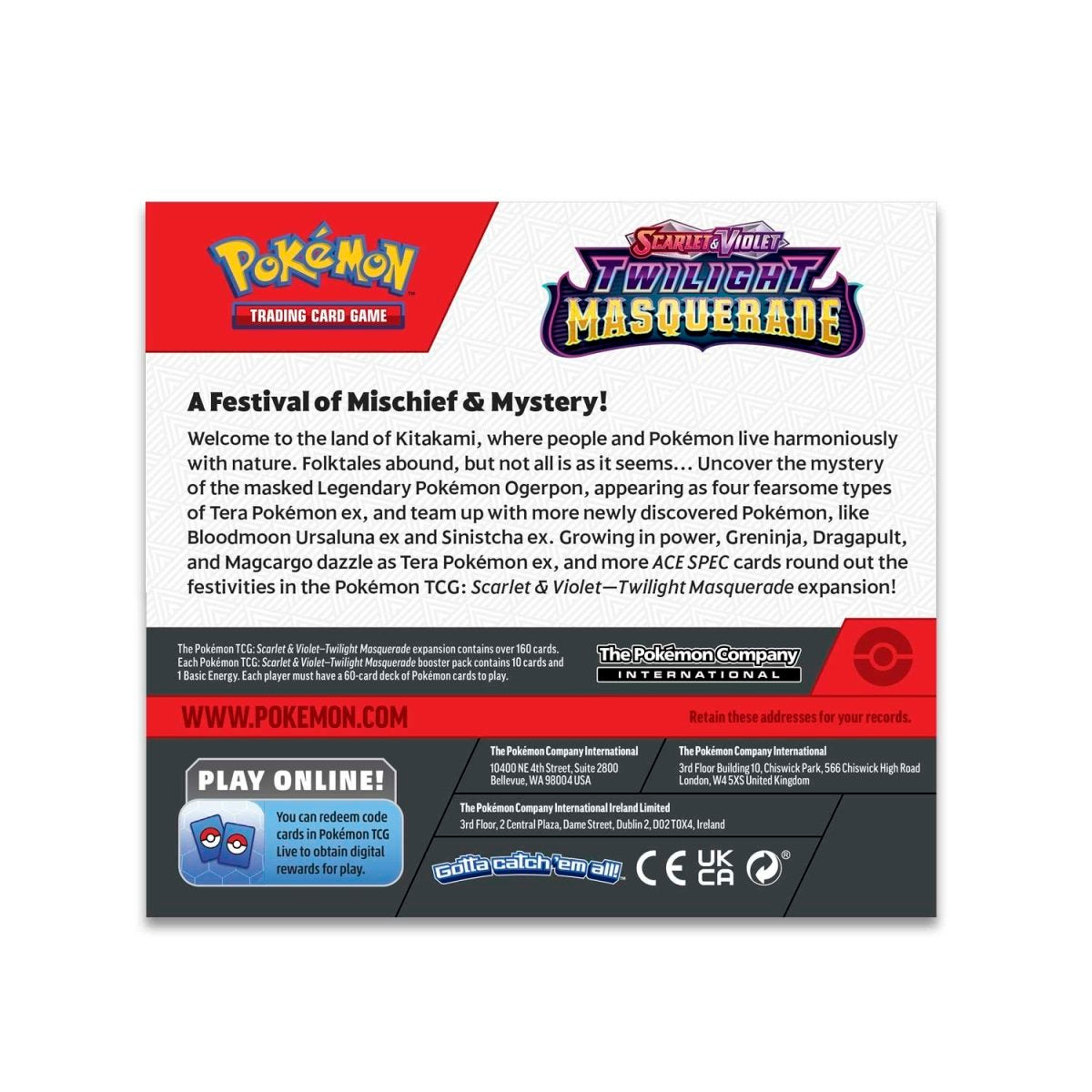 Pokemon Scarlet & Violet - SV06 - Twilight Masquerade
