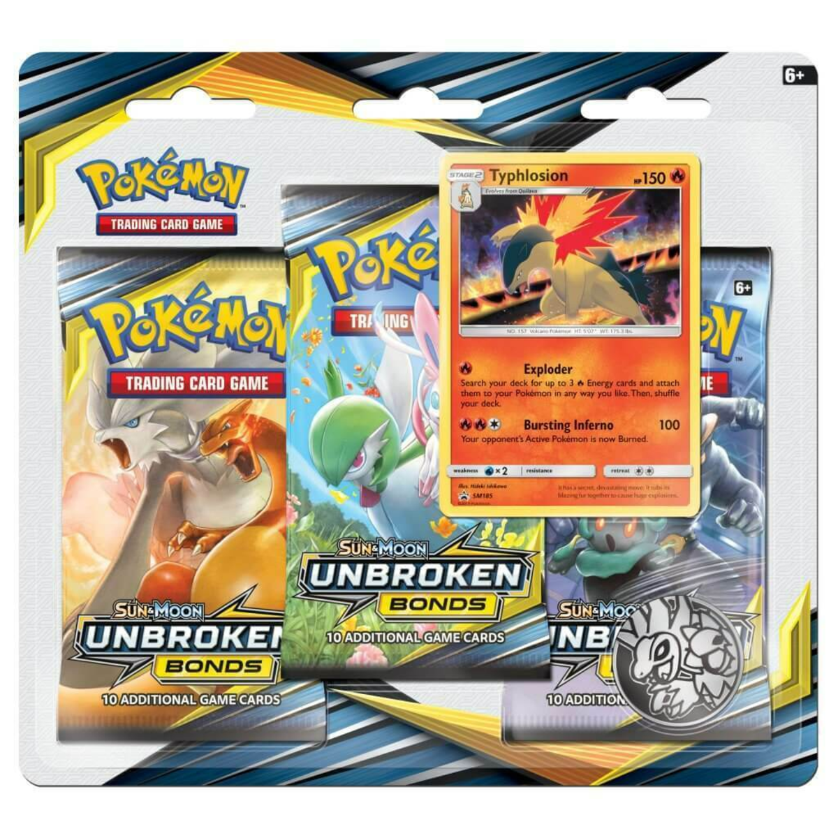 Pokemon Sun & Moon - SM10 - Unbroken Bonds 3 Pack Blister