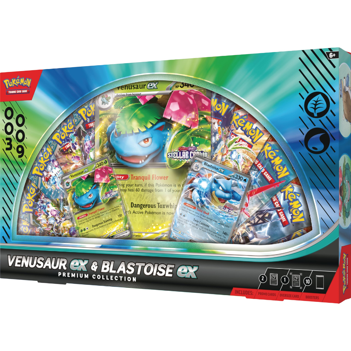 Pokemon Scarlet & Violet - Venusaur ex & Blastoise ex - Premium Collection