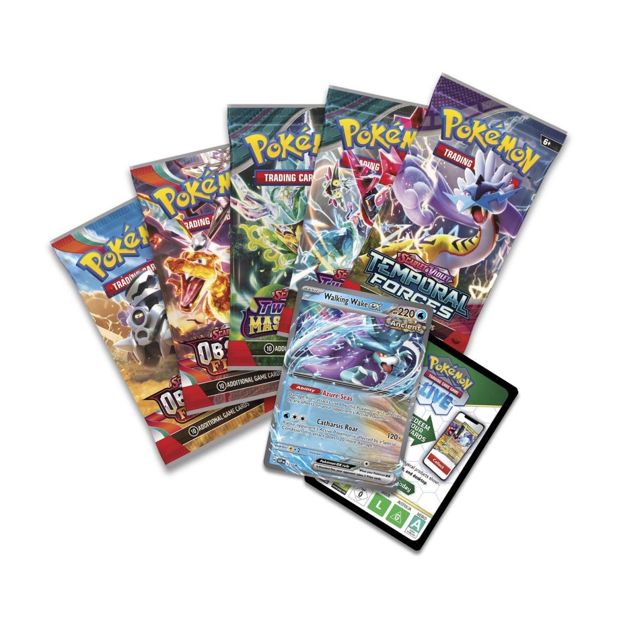 Pokemon Paradox Clash Tin (Walking Wake ex)